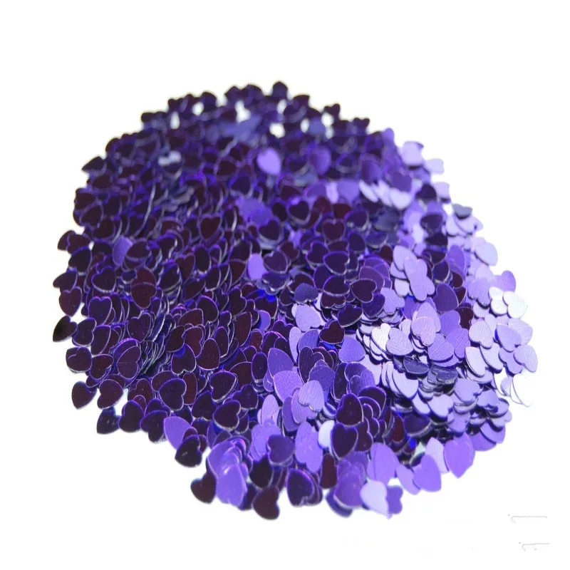 1000 шт./лот, блестящее романтическое Сверкающее сердце, конфетти для свадебной вечеринки, украшение стола, украшение для дня рождения, декор casamento - Цвет: purple