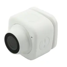 White color Camcorder WIFI Selfie Camera with wide angle Lens for Shot /Film by Operating APP on Mobile Phone