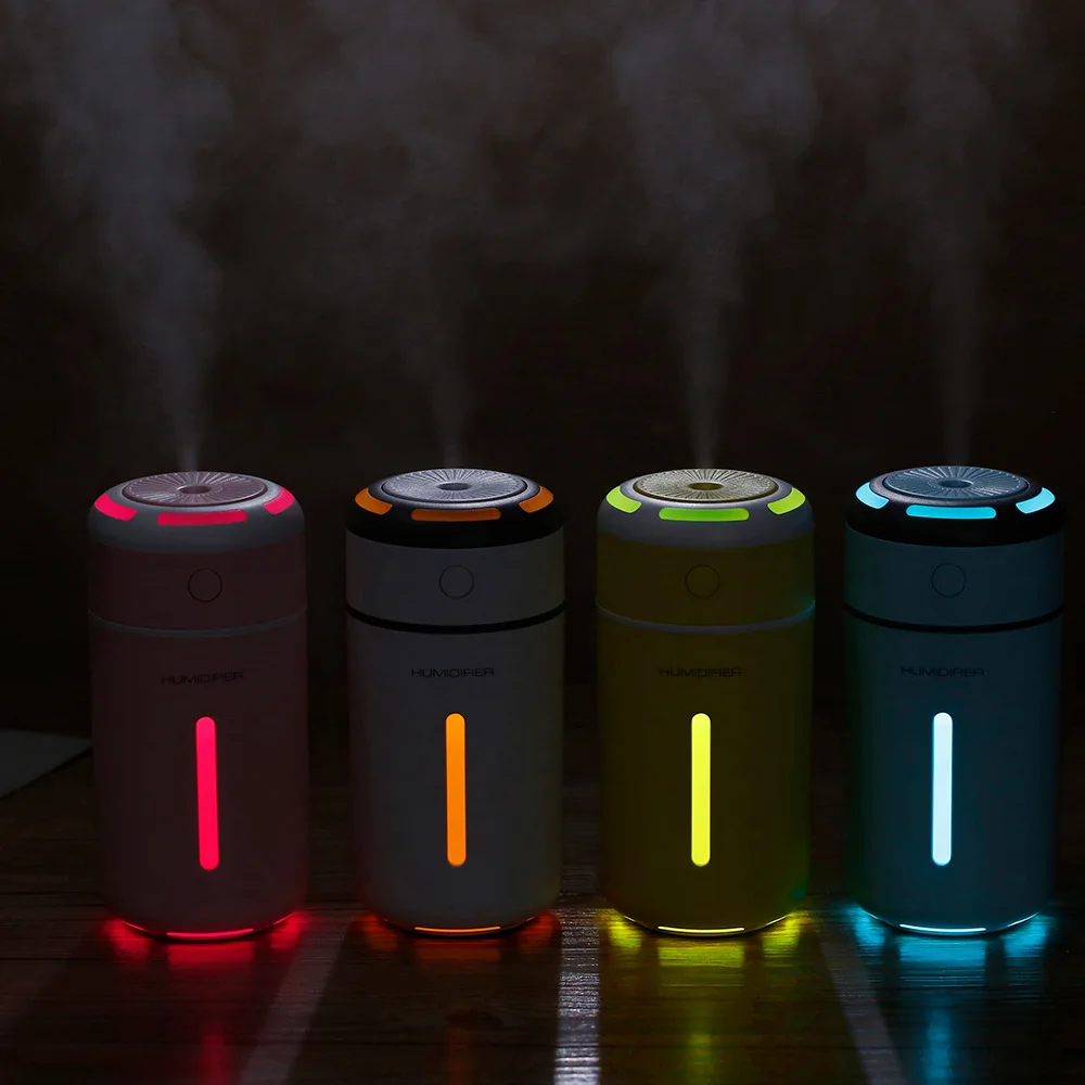 

Ultrasonic Air Humidifier Essential Oil Diffuser with 7 Color Lights Electric Aromatherapy USB Humidifier Car Aroma Diffuser