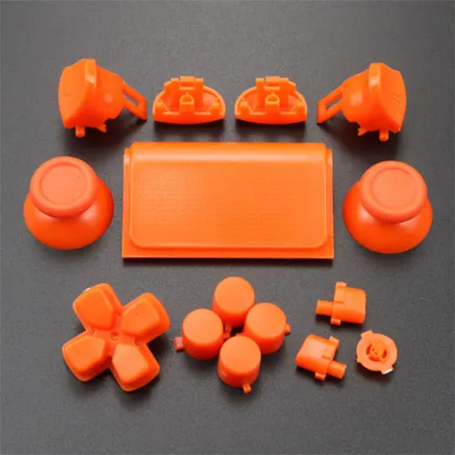 ChengHaoRan для sony PS4 Pro 4,0 контроллер JDS-040 JDM-040 крышка Передняя Задняя жесткая верхняя оболочка чехол с кнопка ABXY набор - Цвет: Orange Button