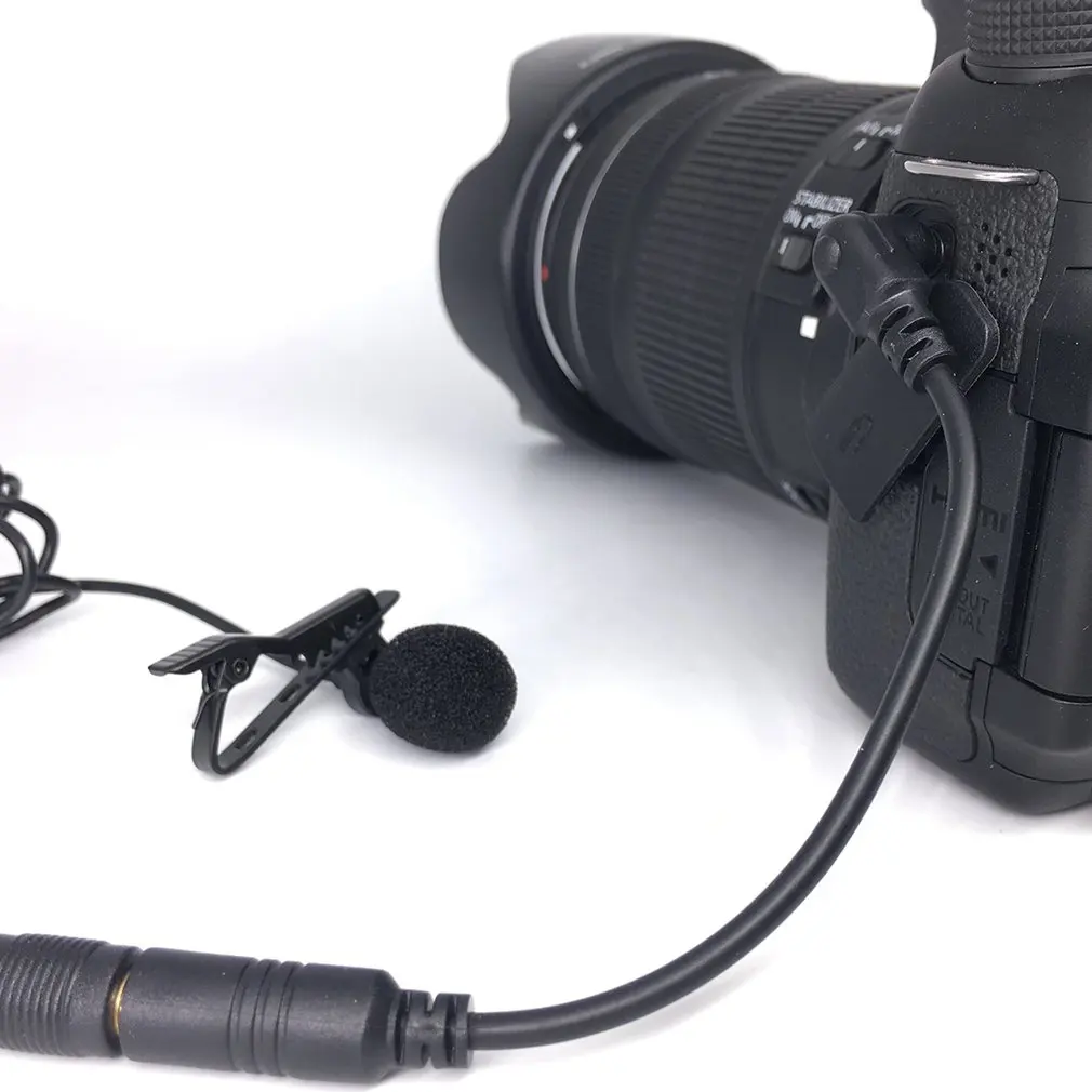 

AriMic 1.5m Lavalier Lapel Microphone Clip-on Omnidirectional Microphone for Smartphone Interviews Video Recording Accessories