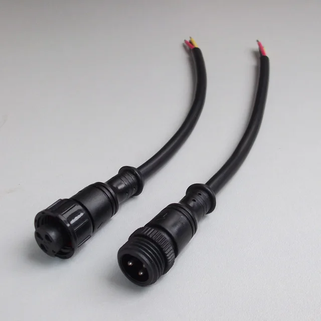 10A 3Pin DC Connector Cable Male/Female Plug Waterproof Power Adapter