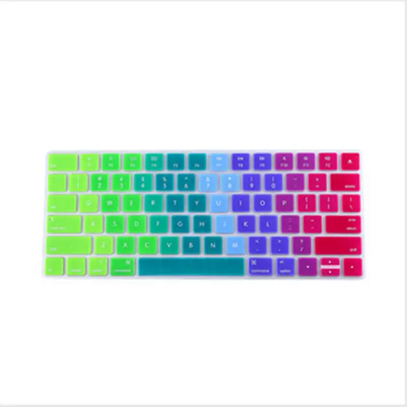 Rainbow Gradient Magic Keyboard Cover Silicone Skin Protective Film F