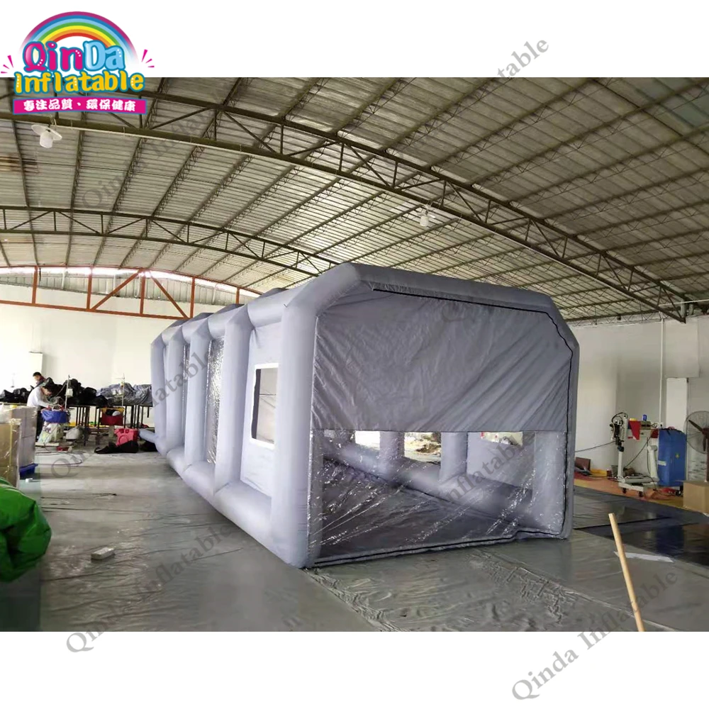  Outdoor portable inflatable car painting spray booth 8x4x3m mobile inflatable paint tent for car