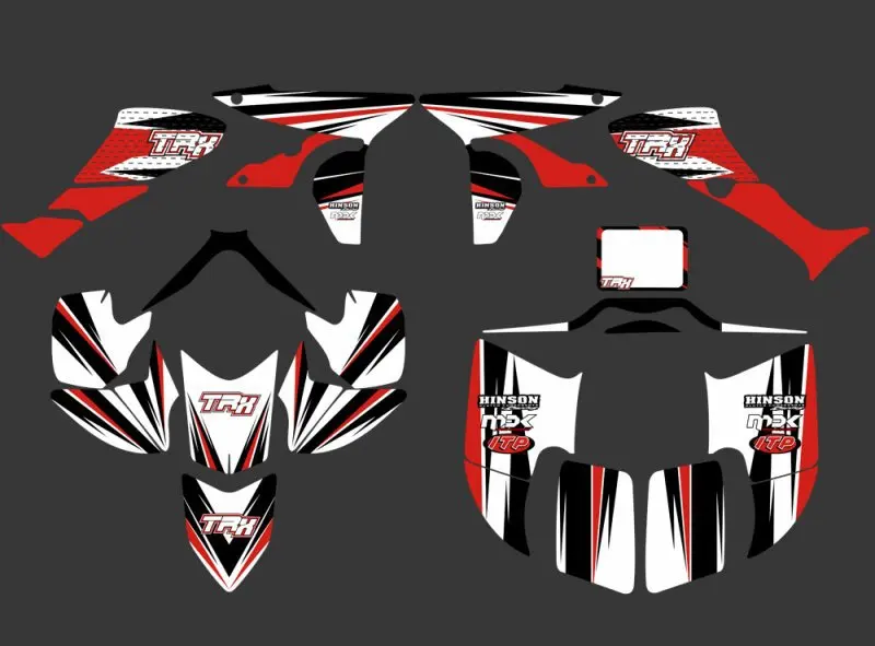 

0351 New STYLE DECALS STICKERS Graphics Kits Fit for TRX450R 450R fourtrax ATV