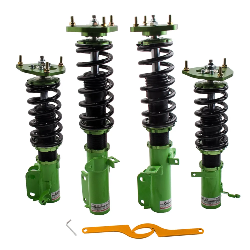 

for Toyota Corolla E90 E100 E110 AE92 AE101 AE111 Coilovers Shock Absorber Spring Suspension Front Rear Shock Struts GREEN