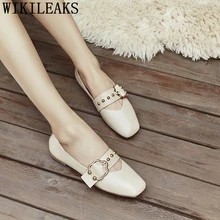 Черные туфли на плоской подошве; женская кожаная обувь; женская обувь без застежки; chaussures femmes t nouveau ; bayan ayakkabi zapatos