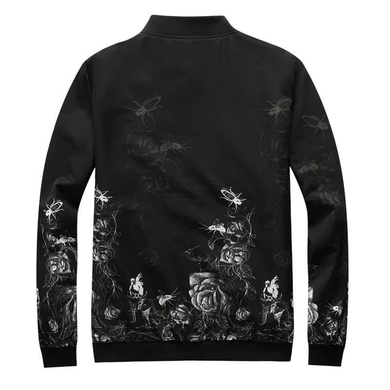 Beste 2018 nieuwe herfst mode pinted mannen jassen slim fit jaqueta masculina bomber jacket AXP183