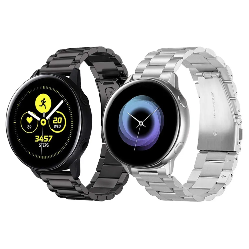 Ремешок для часов Samsung Galaxy Watch 3 41 мм/42 мм/Active стальной браслет Garmin Vivoactive 3/3 Music/Vivomove