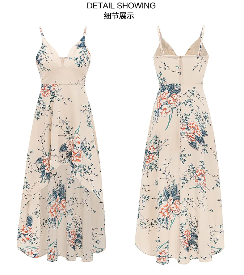 Vestidos verano 2018 летнее платье с цветочным рисунком для женщин сексуальный пляжный
