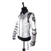 Impersonator Michael Joseph Jackson Costumes  Jacket BAD tour Silver Bodysuit Jacket Outerwear for Collection Supprise Gift 3