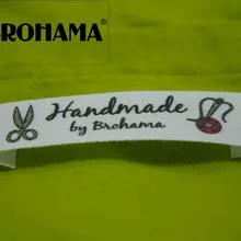 Швейные этикетки/фирменные этикетки на заказ, этикетки для одежды, ткань хлопок, высокое качество печати, шитье ручной работы(MD0023