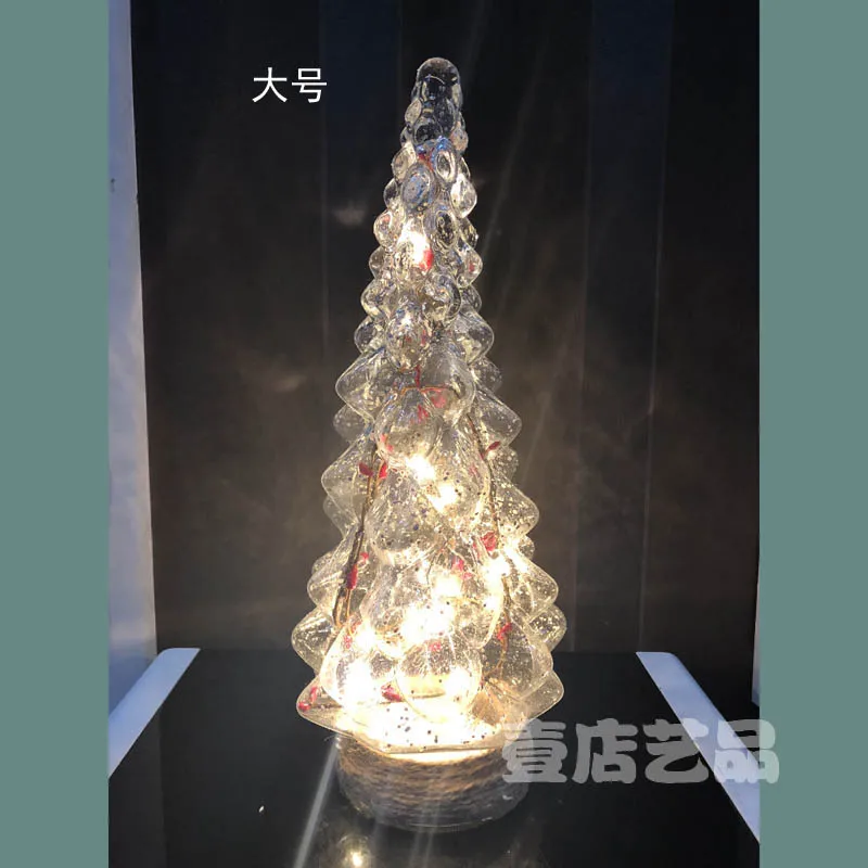 В американском стиле высококачественный стеклянный материал Рождественская елка светодиодный гирлянда креативное украшение для дома высококачественные рождественские подарки