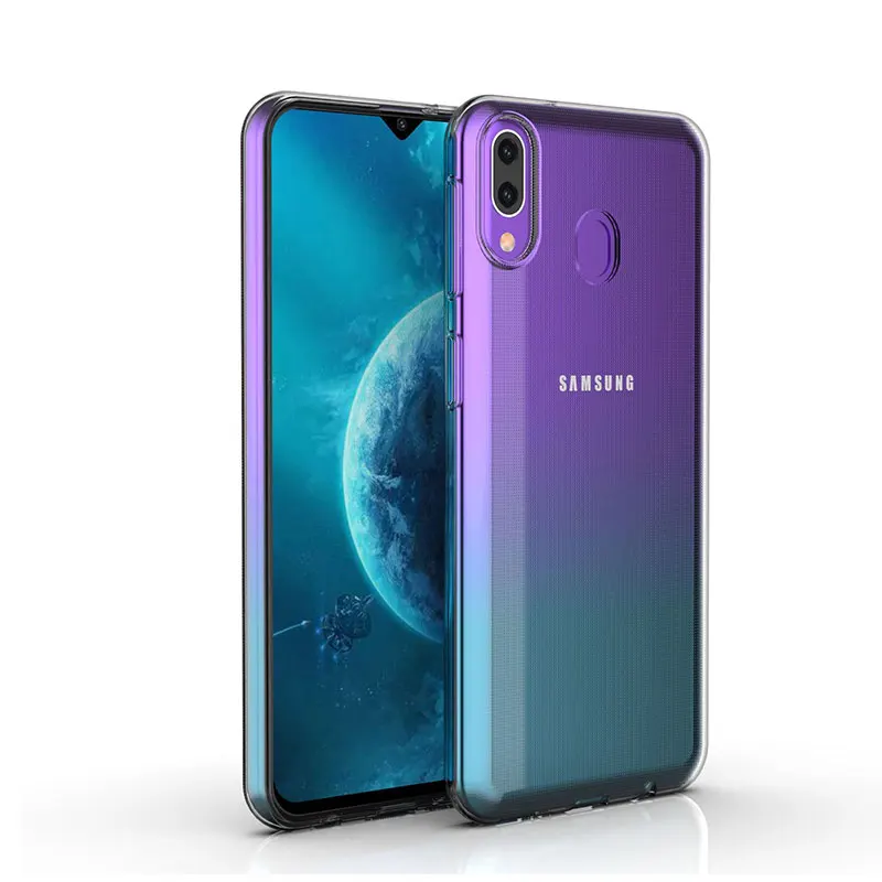 Мягкий Силиконовый ТПУ чехол для Samsung Galaxy A10 A30 A50 прозрачный противоударный чехлы