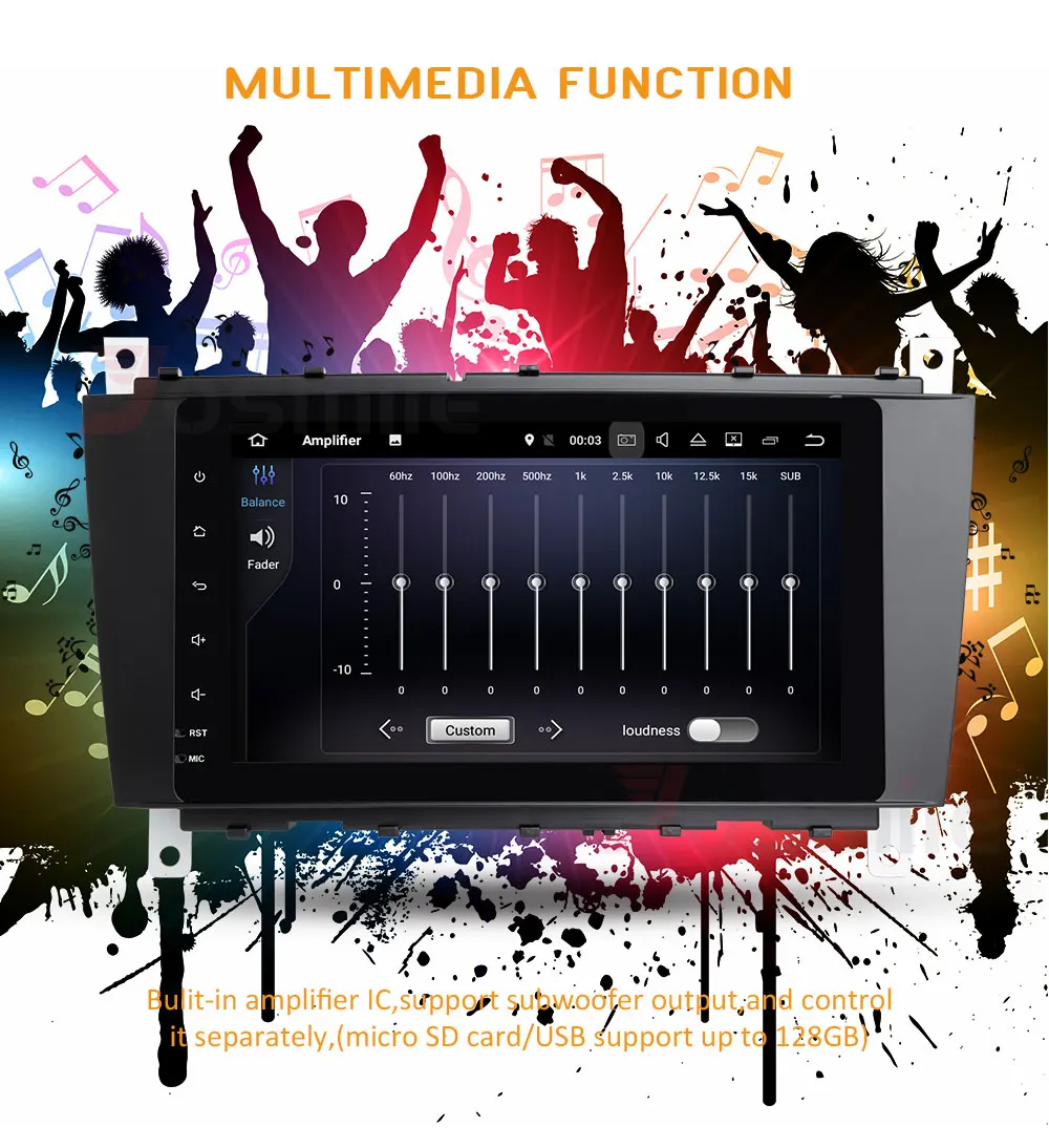Top Android8.0 Car DVD Player For Mercedes Benz C Class W203 2004-2007 c200 C230 C240 C320 C350 CLK W209 2005 Sat Navi GPS Radio 2