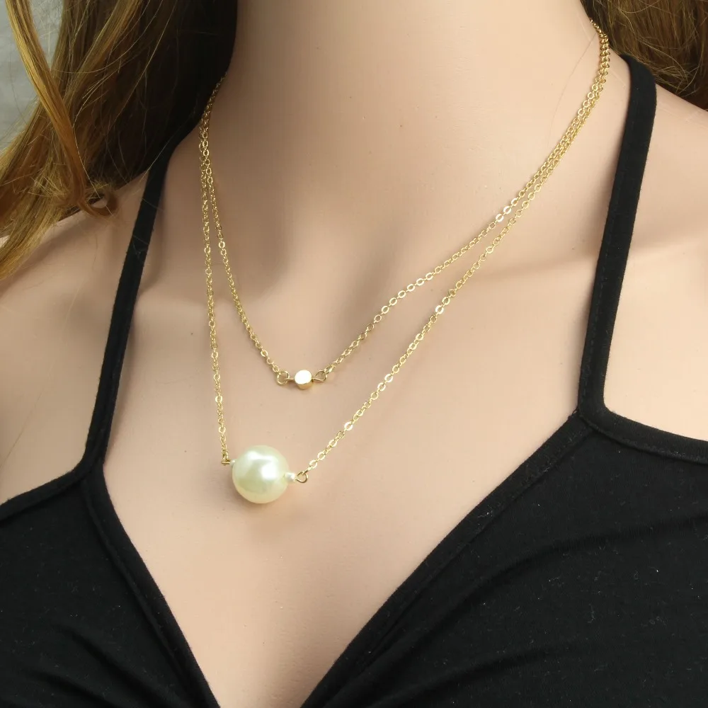 Fashion Women Necklace Jewelry Double 