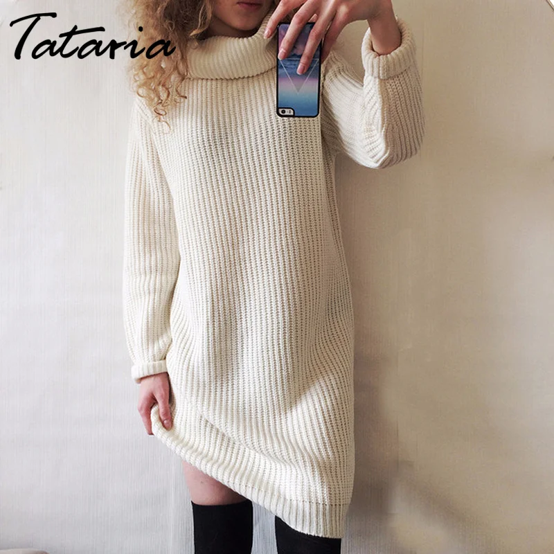 Tataria, Женская водолазка с длинным рукавом, Зимний вязаный длинный свитер, Женский пуловер, женские свитера, женские свитера, Manche Longue