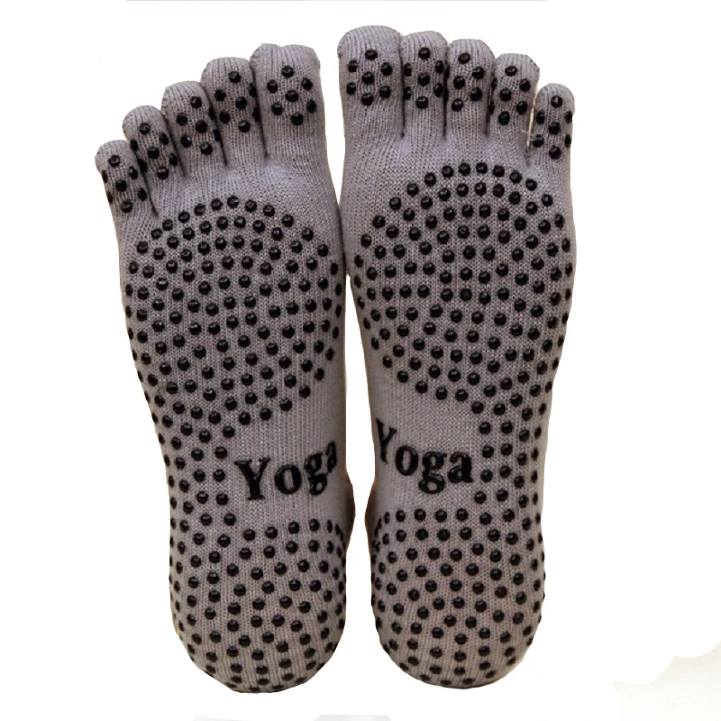 Buy 1 Pair Men Five Toe Yoga Socks with Grips Anti