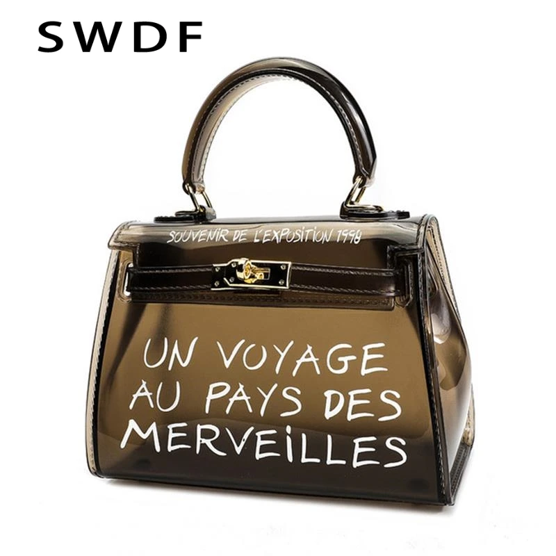

SWDF New Fashion Women Handbag PVC Jelly Mini Crossbody Shoulder Bag Candy Color Summer Messenger Bag Flap Purse Bolsa Feminina