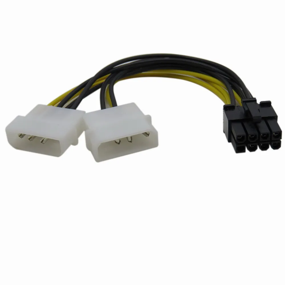 New 4pin IDE to 8 Pin PCI E Power Lead Cable for Asus MSI VGA Video