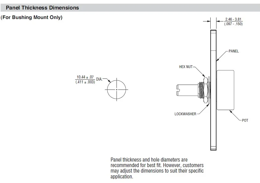 WD1610-103 10 k para 6639S-1-103 (SWITCH)
