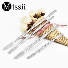 Mtssii лак для ногтей, гель для смешивания, стержень из нержавеющей стали, для дизайна ногтей, цветной смешивающий палочка, толкатель для удаления кутикулы