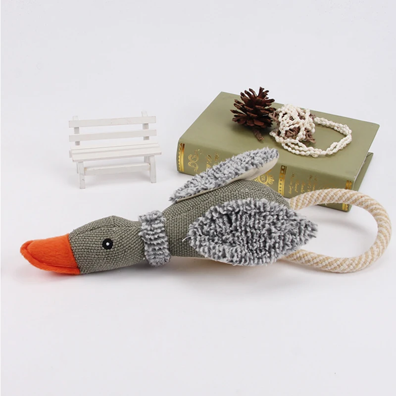 Cotton Dog Chewing Sound Toy Flax Dog Chewing Sound Toy Cotton