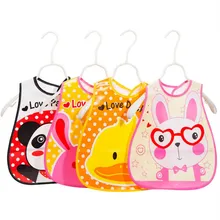 Adjustable Baby Bandana Bibs EVA Plastic Waterproof Lunch Bibs Infants Cartoon Bibs Baberos For Children Feeding Care