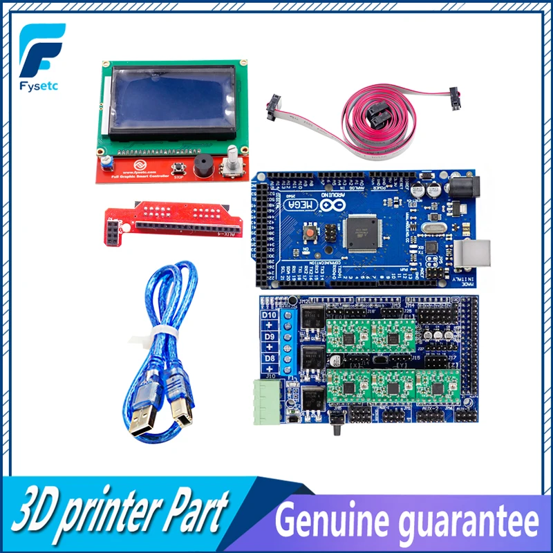 

Ramps 1.5 Upgrade Base on the Ramps 1.4 +5pcs A4988 Stepper Motor Driver+Mega 2560 R3 Mendel+12864 LCD For 3D Printer