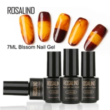 Rosalind гель 1S 7 мл Лак для ногтей Blossom Профессиональный Гель-лак для ногтей впитывающийся УФ-Маникюр Сделай Сам необходимое базовое верхнее покрытие Гель-лак для ногтей