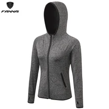 Женские куртки для бега, кофта для бега с длинным рукавом, женское спортивное пальто на молнии для йоги, фитнеса, спортзала, с капюшоном, женская одежда