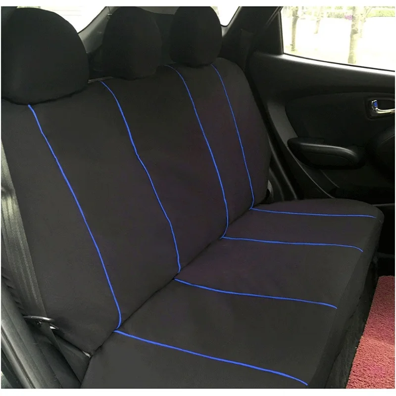 9PC Universal Car Seat Cover Polyester Car Front Back Seat Cushion Covers Protector Car Styling Interior Accessories (10)