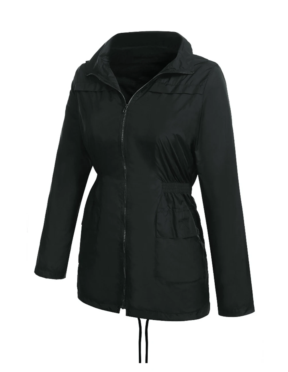Good Quality Womens Hooded Zip Up Waist Waterproof Active