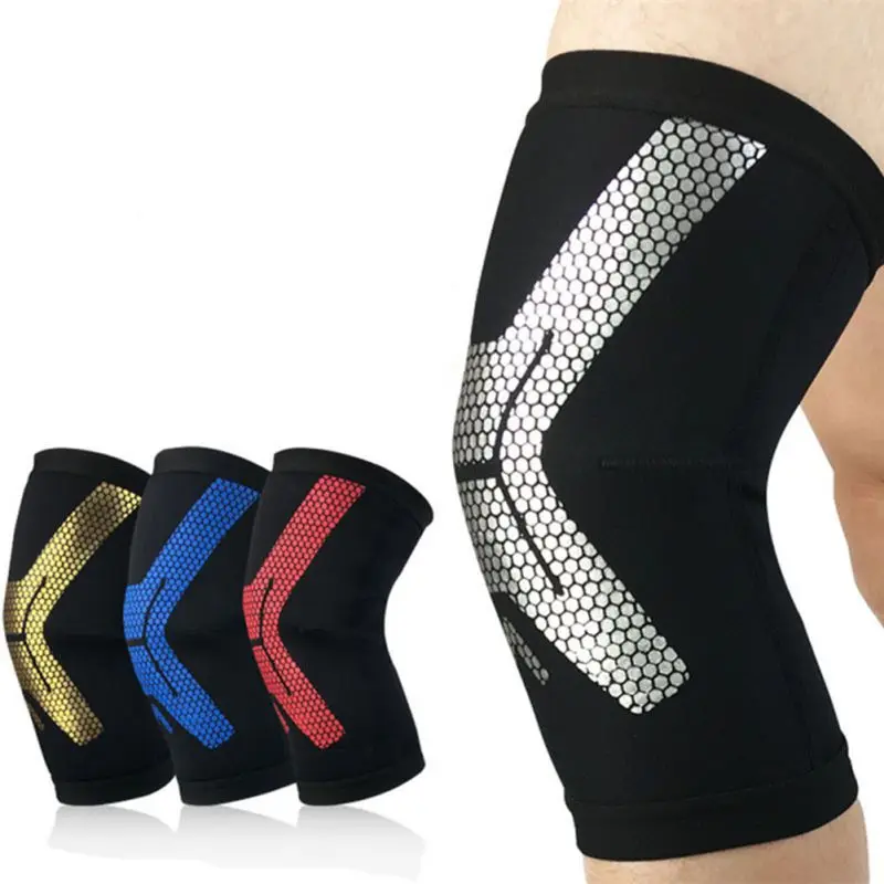 New basketball knee pads font b football b font protective gear support leg compression knee pads