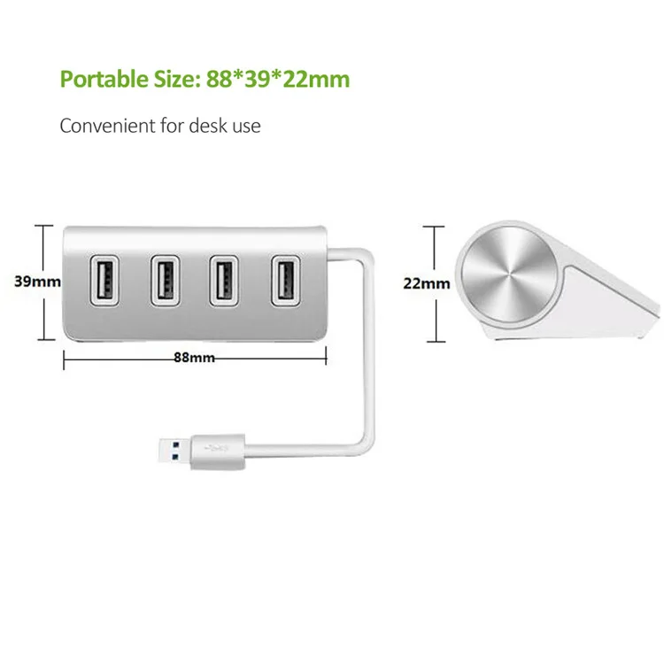 ULT Best USB 2.0 HUB 4 Порты и разъёмы 4-Порты и разъёмы USB вцв Портативный хабы Высокая Скорость кабель USB разветвитель для ноутбука MacBook Планшетные ПК