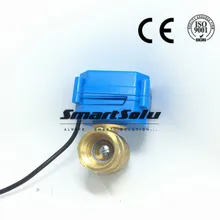 " DN25 DC12V латунь два пути моторизованный шаровой Клапан, cr-02 3 провода электрические мяч Клапан