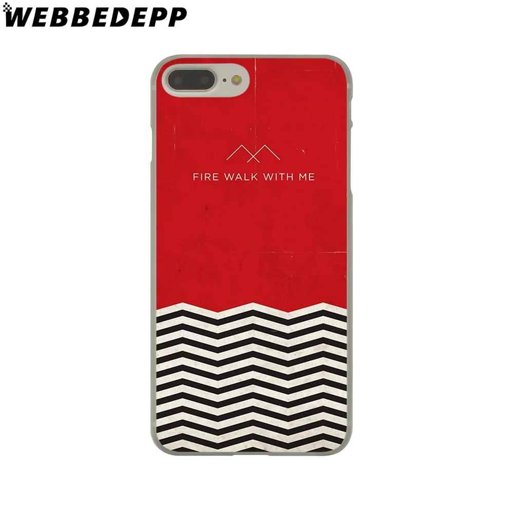 WEBBEDEPP красный твёрдый чехол для телефона Добро пожаловать в Твин Пикс для iPhone 4 4S 5C 5 5S SE 6 6S 7 8 Plus X XR XS 11 Pro Max