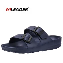 ALEADER/мужские классические сандалии без задника; летние шлепанцы с открытым носком; Повседневная пляжная обувь; Birken EVA; амортизирующие садовые Сабо;