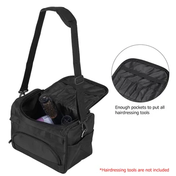 

Useful Salon Hairdressing Bag Tool Comb Scissors Clip Hairdressing Portable Black Case Handbag Hair Styling Tool Storage Toolkit