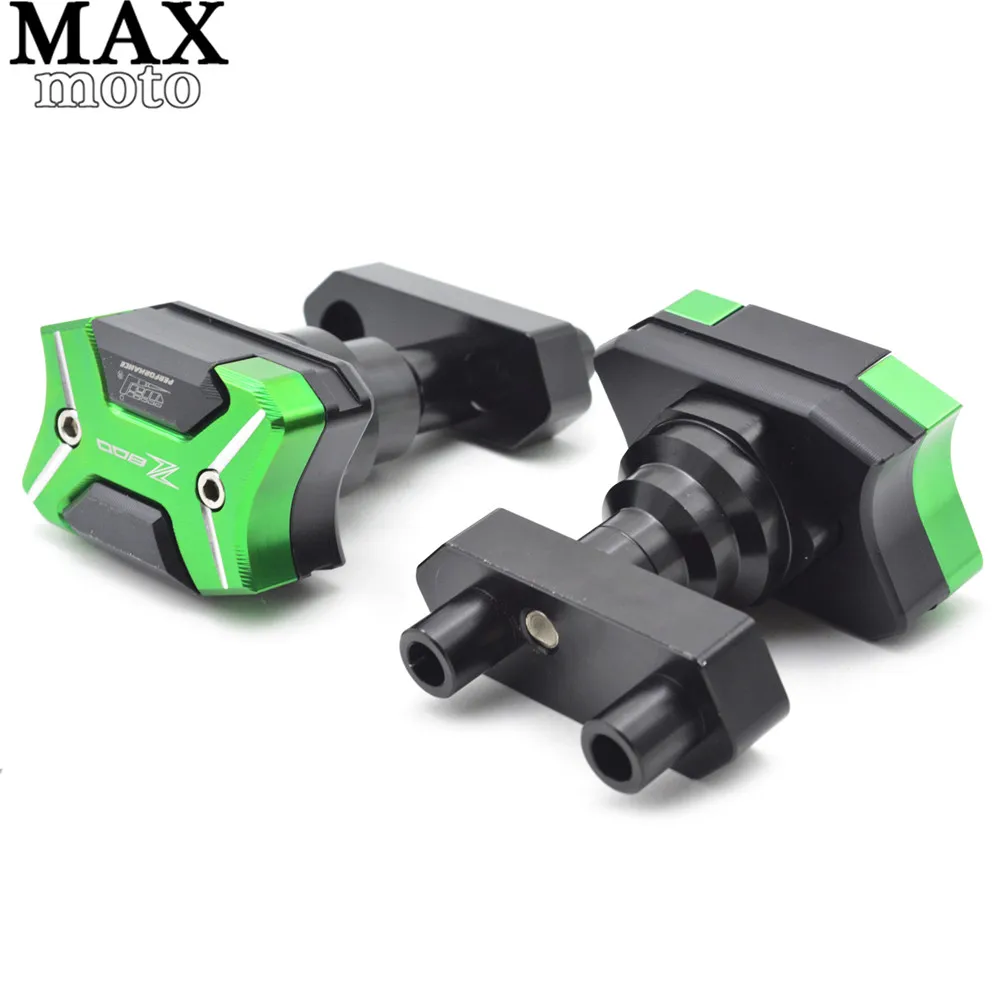 

CNC aluminum Motorcycle Frame Sliders Crash Engine Guard Pad Aluminium Side Shield Protector For Kawasaki Z800 ZR800