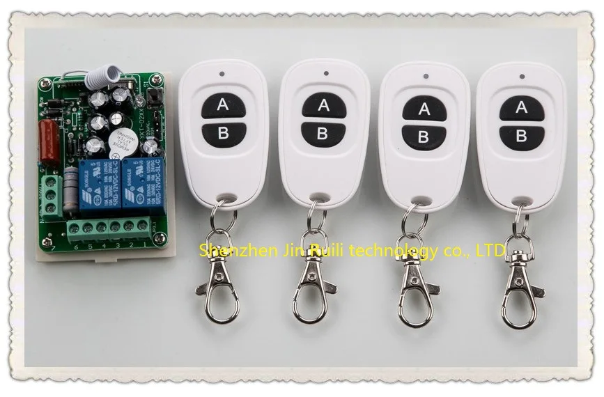 Новый AC220V 1CH 10A радио Управление RF Беспроводной кнопочный пульт дистанционного