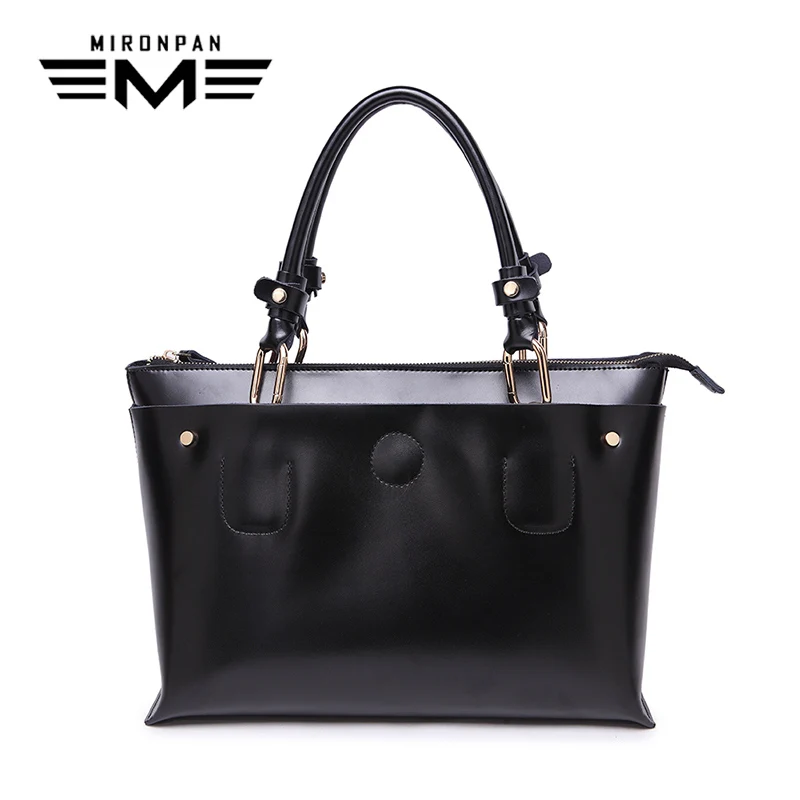 

MIRONPAN Female Zipper Handbag 2018 Soft Original Shopping Business Bag Women Fashion Interior Zipper Pocket Fashion Handbag