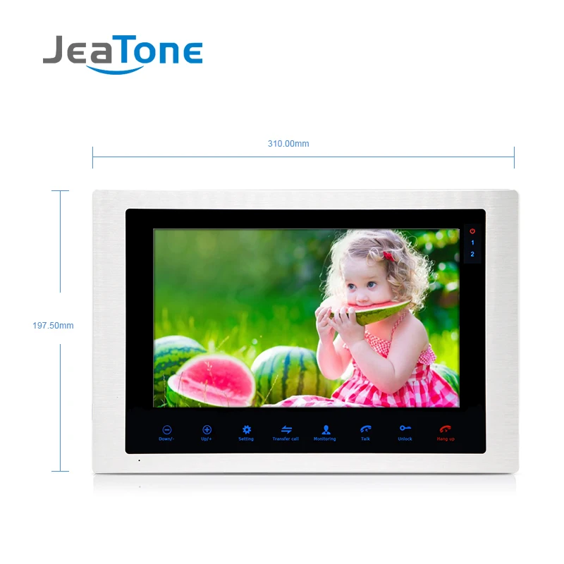 JeaTone 10 'Ɗ проводной видеодомофон контроль доступа сенсорная кнопка