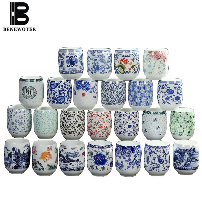 2pcs/lot Jingdezhen Blue and White Porcelain Teacup Ceramic Porcelain Water Cup Home Master Tea Cups Chinese Teaware Drinkware 2pcs/lot Jingdezhen Blue and White Porcelain Teacup Ceramic Porcelain Water Cup Home Master Tea Cups Chinese Teaware Drinkware