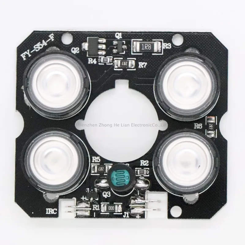 

CCTV Accessories infrared light 4 pcs Array IR LED board for Surveillance cameras night vision diameter 46.5mm
