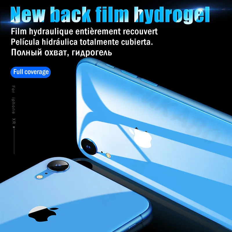 10D задняя защитная Гидрогелевая пленка для iPhone 7 8 Plus 11 Pro XR X XS Max защита для iPhone 7 6 6s Plus пленка не стекло