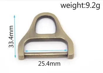 

25x33mm Anti brass zinc alloy buckle, wire clasp, circle Ring parts for Bag, Shoes, belts, Buckle belt parts bag accessories