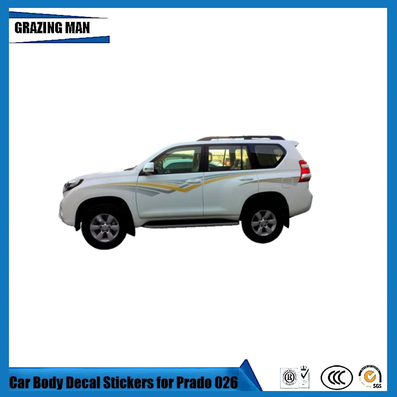 

Car Accessories Body Decal Stickers for Prado2010 FJ150 Auto Courful Side Stickers Prado Decorative Decal for Prado Land Cruiser