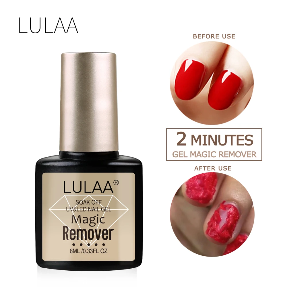 LULAA Magic Burst Soak Off гель для снятия лака Очиститель ногтей УФ лак жидкость удаление