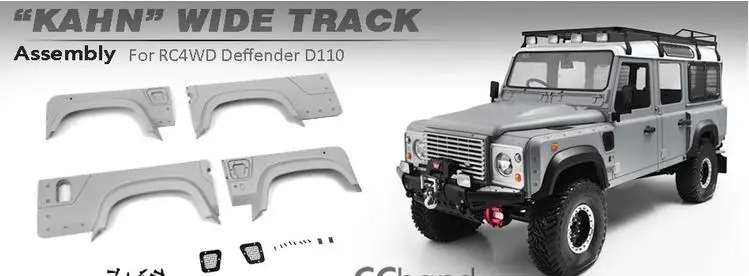 Широкоугольный трек-набор KAHN для 1/10 RC RC8WD LAND ROVER DEFENDER D90 D110 G2 Gelande II игрушки | Игрушки